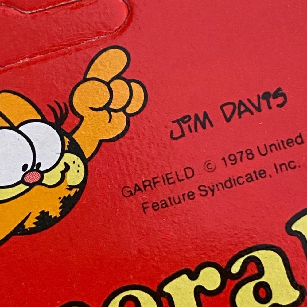 VTG 1970s Garfield Numeral Candle Jim Davis Cartoonist